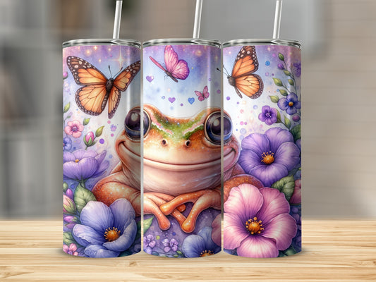 Happy Frog Butterfly Flowers Whimsical Glitter Sparkle product type