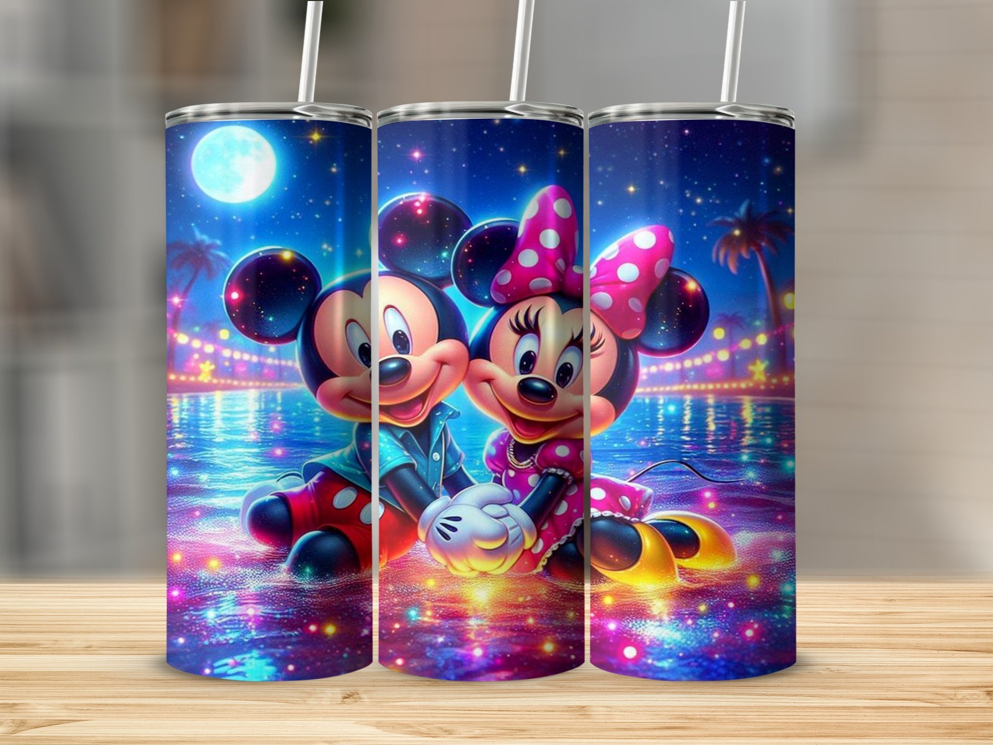 Adorable Cartoon Characters Tumbler Water Bottle