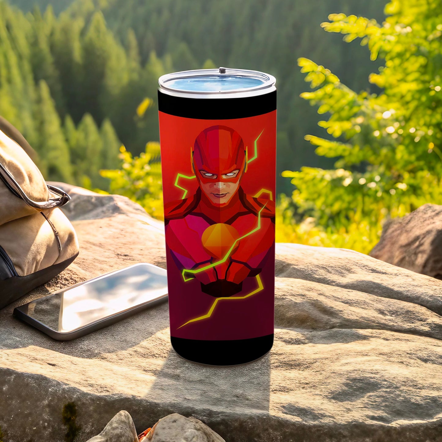 Flash Geometric Lightning Red Tumbler product type