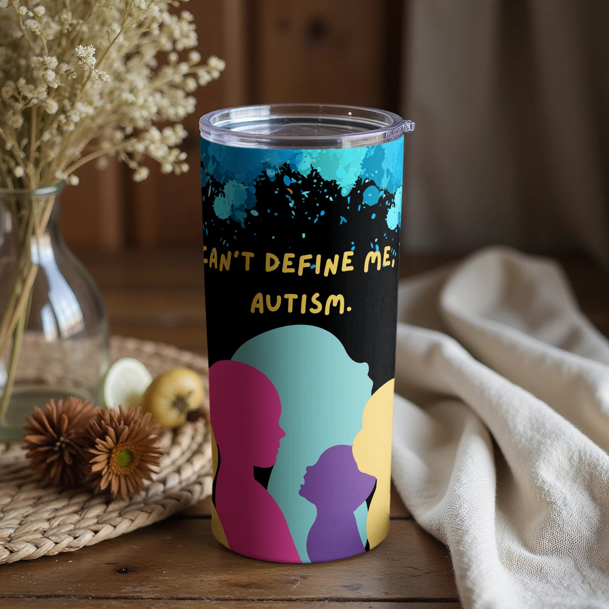 Can't Define Me Autism Inspirational Tumbler