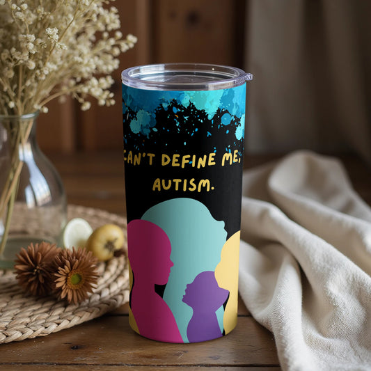 Can't Define Me Autism Inspirational Tumbler