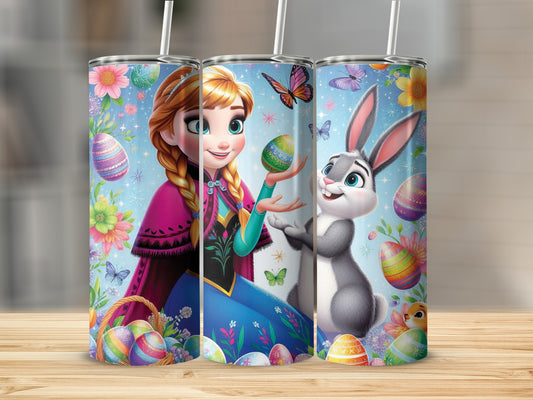 Princess Anna Bunny Easter Egg Colorful Spring Flowers product type
