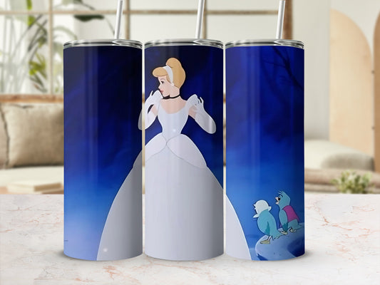Enchanting Cinderella Scene Travel Tumbler Product