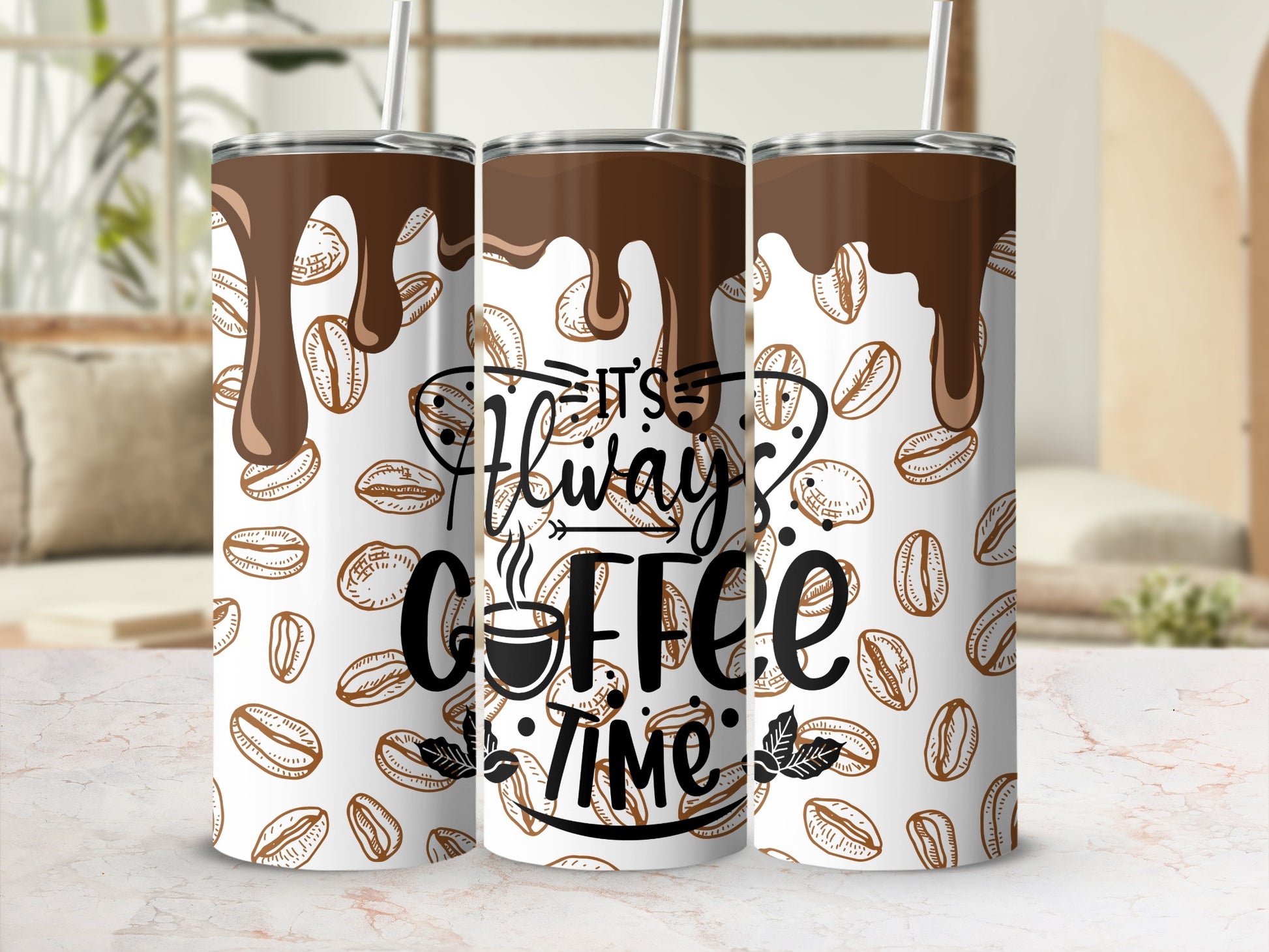 It's Always Coffee Time Design Travel Mug