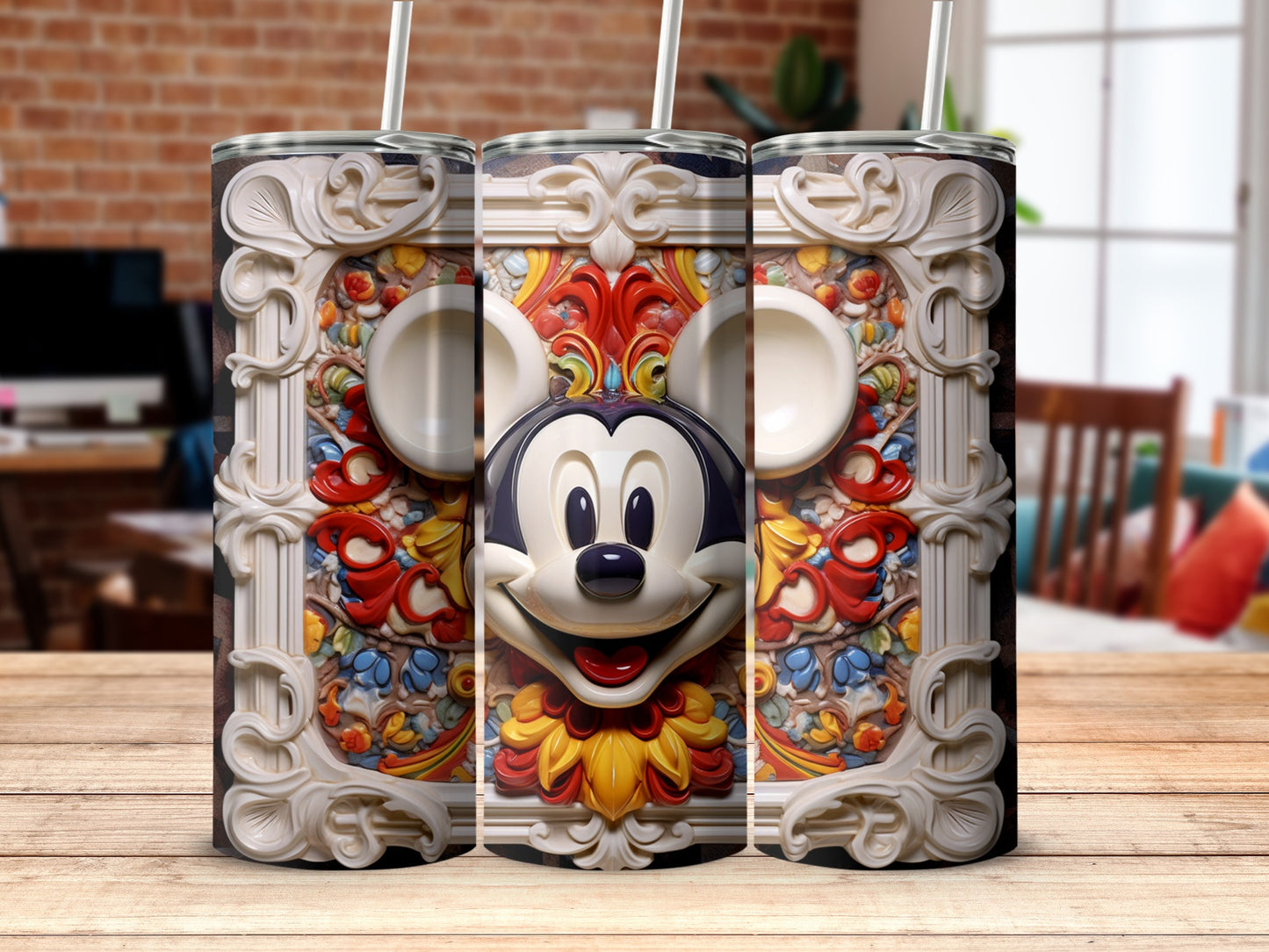 Colorful Character Art Thermos with Unique Design