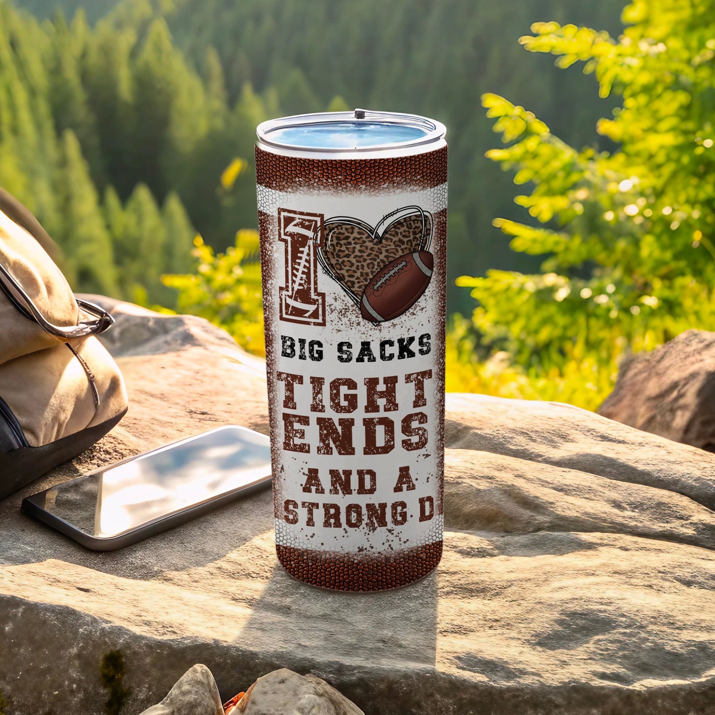 I Heart Big Sacks Tight Ends And A Strong D Tumbler product type
Tumbler
FootballFan
GameDay
SportsHumor
BigSacks
TightEnds
StrongD
FunnyQuote
LeopardPrint
AnimalPrint
HeartDesign
FootballGift
Drinkware
InsulatedCup
Gridiron
Tailgate
NoveltyGift
AdultHumor
BrownWhite
OutdoorsVibe