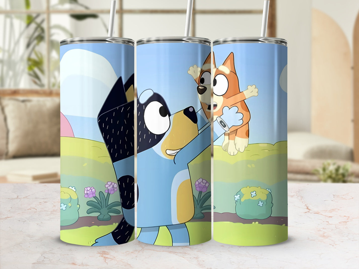 Bluey and Bingo Adventure Stainless Steel Tumbler