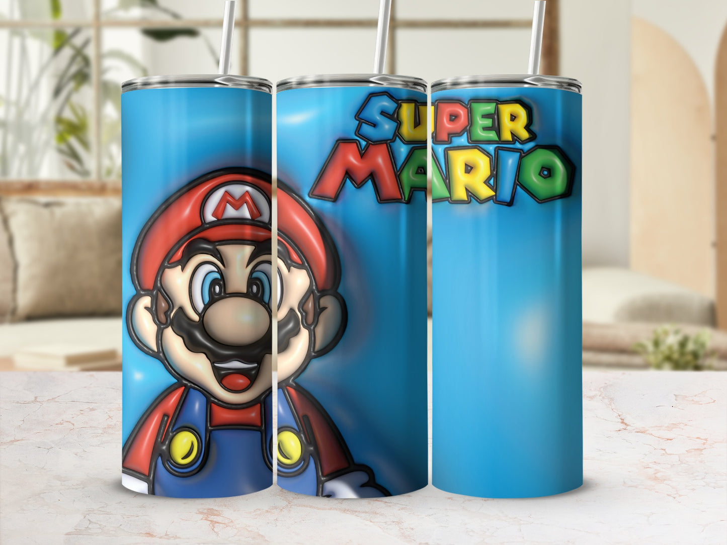 Super Mario Themed Insulated Tumbler Cup