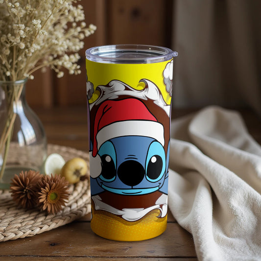 Santa Hat Cartoon Character Insulated Tumbler
