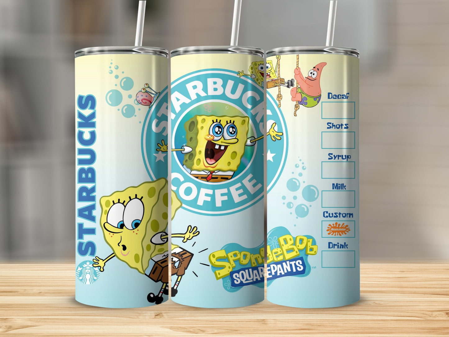 Starbucks SpongeBob SquarePants design tumbler