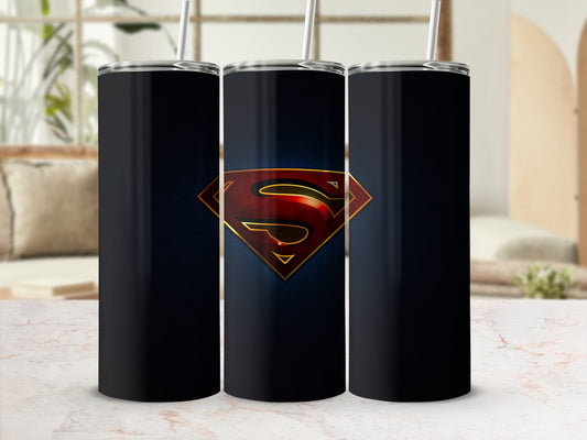 Superman Logo Dark Blue Honeycomb Tumbler product type