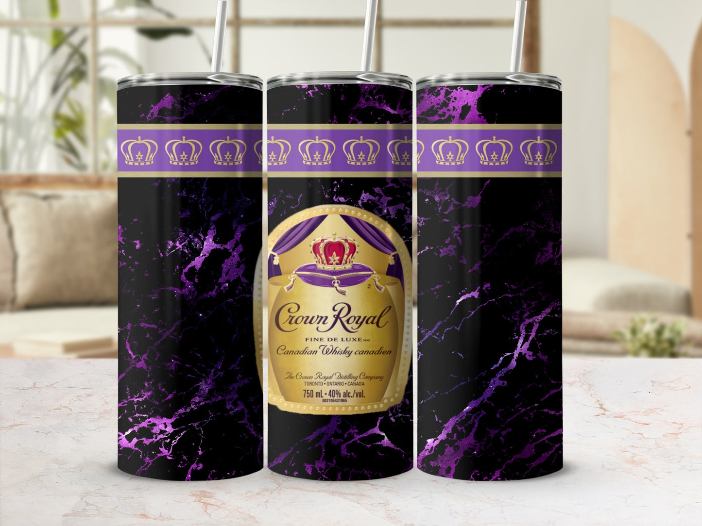 Crown Royal Purple Marble Gold Crowns Canadian Whisky product type