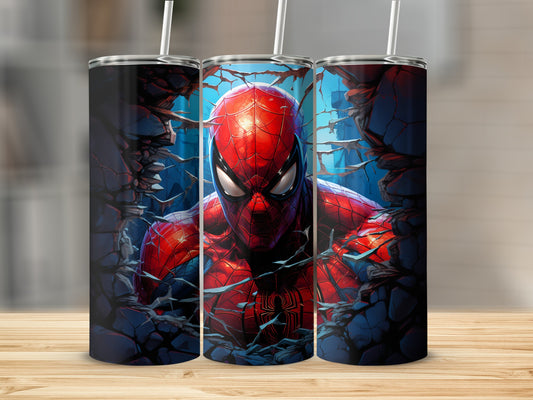 Spider-Man Themed Double Wall Insulated Tumbler
