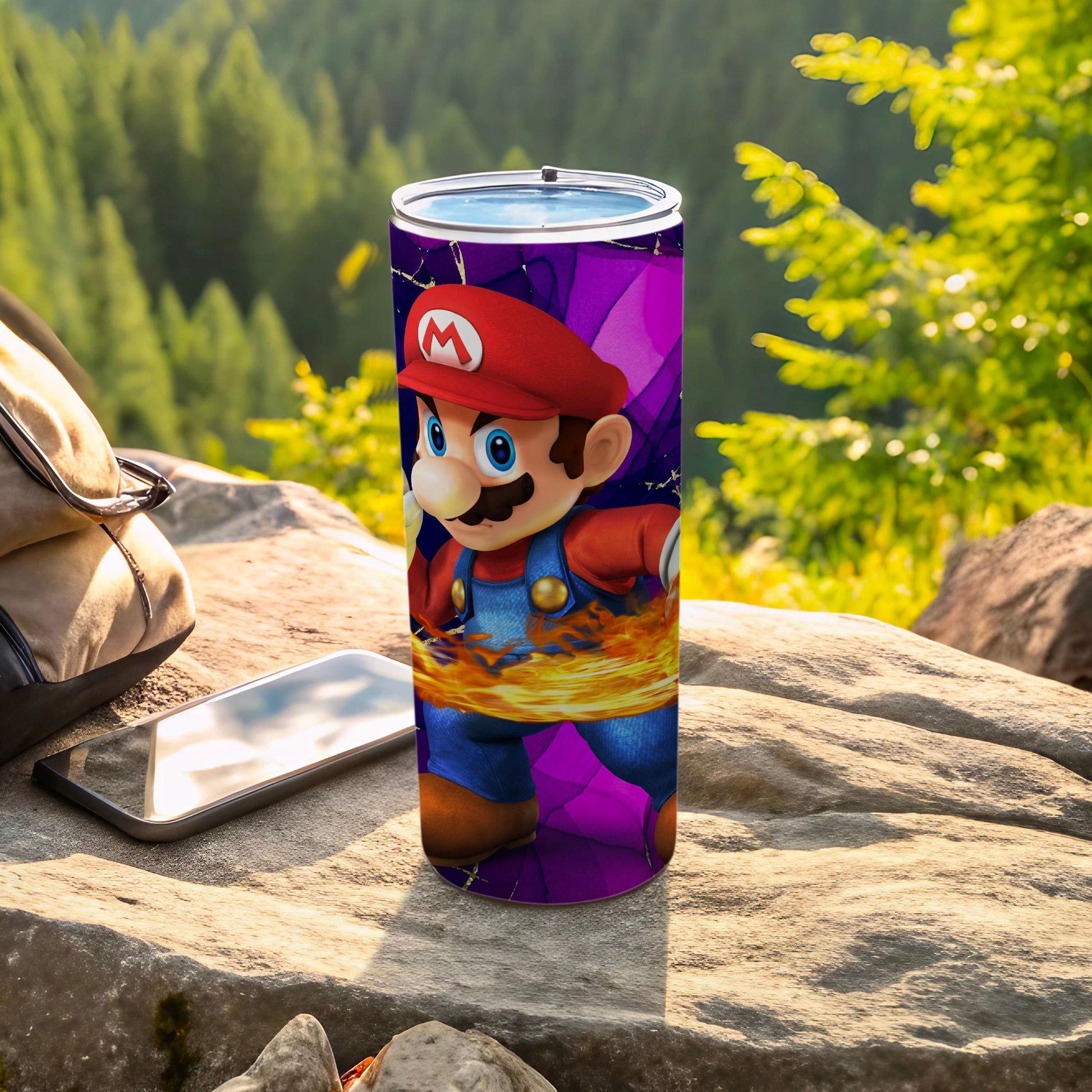 Colorful Super Mario Design Insulated Tumbler Cup