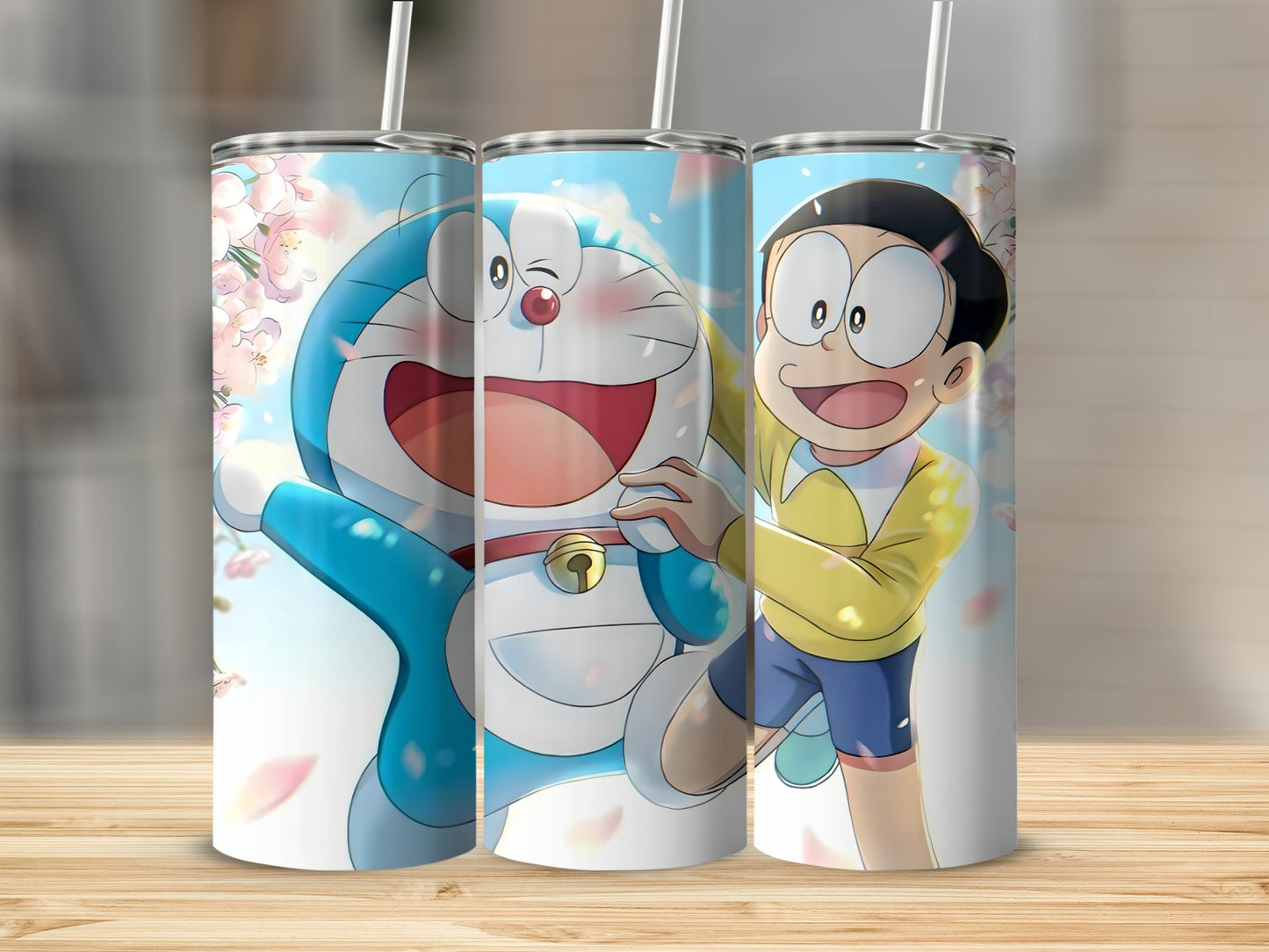 Anime Character Print Tall Tumbler Cup for Kids