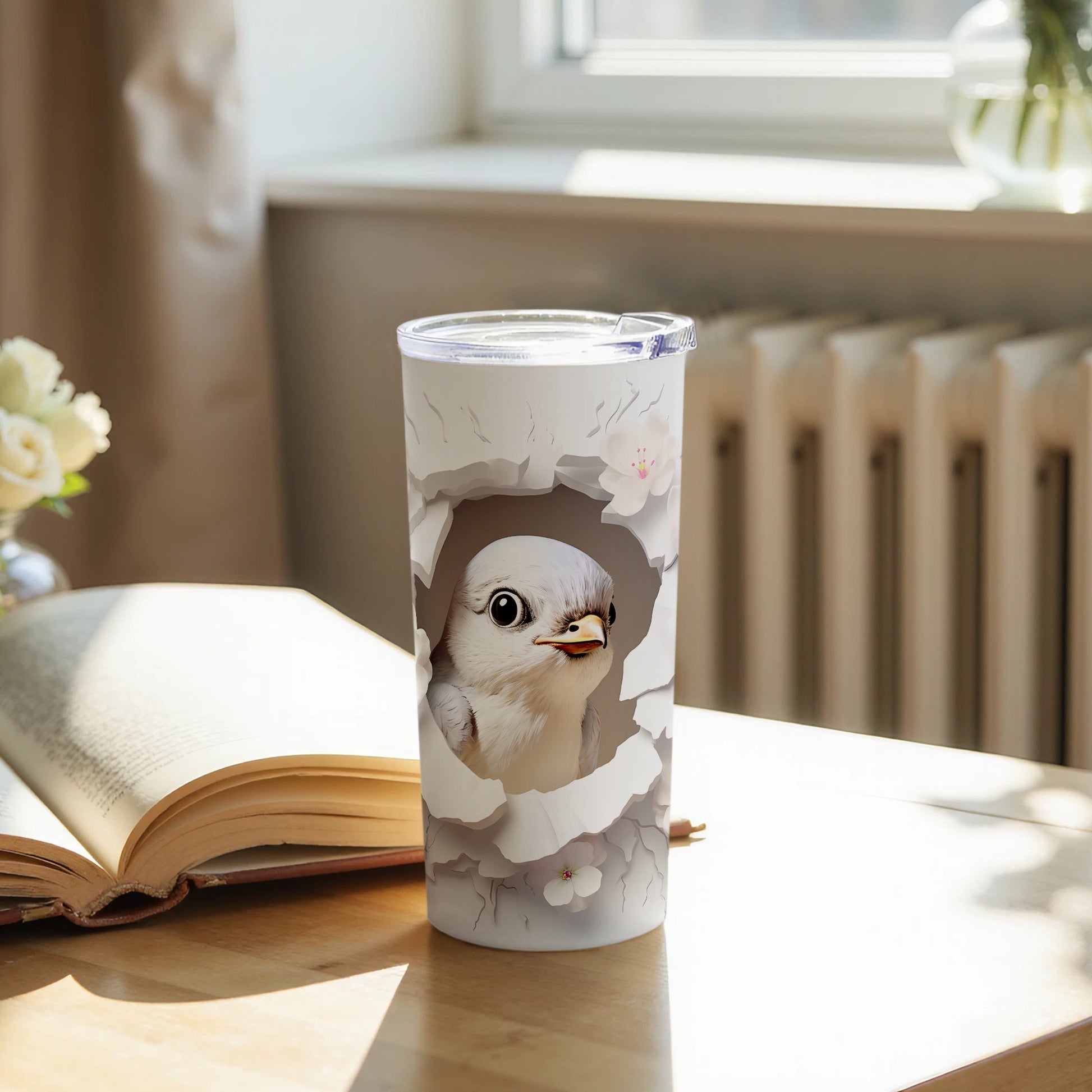 Sweet Bird Emerging Cracked Design Cute Flowers Tumbler product type
Tumbler
Insulated Tumbler
Travel Mug
Bird Design
White Bird
Cute Bird
Baby Bird
Animal Lover
Wildlife Art
Cracked Egg
Shell Design
Floral Pattern
Spring Theme
Nature Inspired
Drinkware
Beverage Container
Coffee Cup
Tea Mug
Unique Gift
Adorable Design