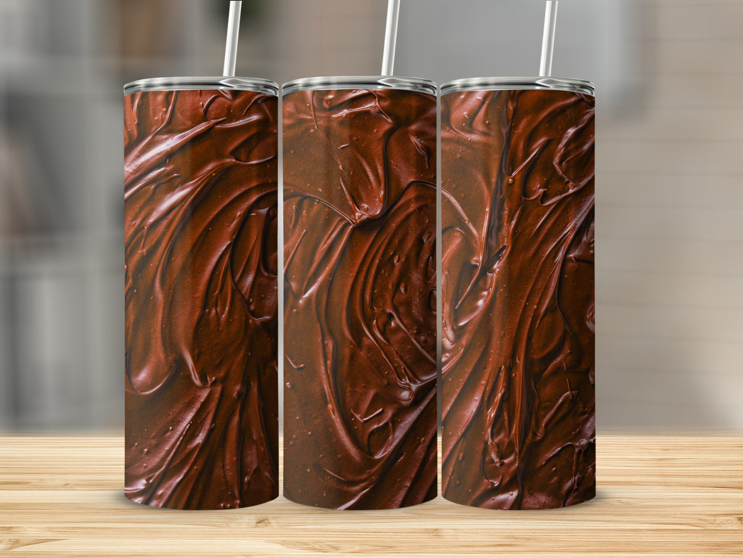 Chocolate Frosting Surface Design Image Artistic Tumblers
