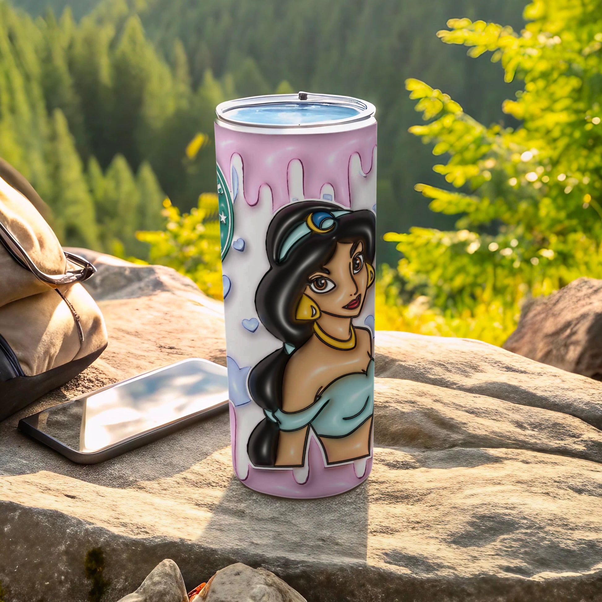 Princess Character Design Insulated Tumbler for Drinks