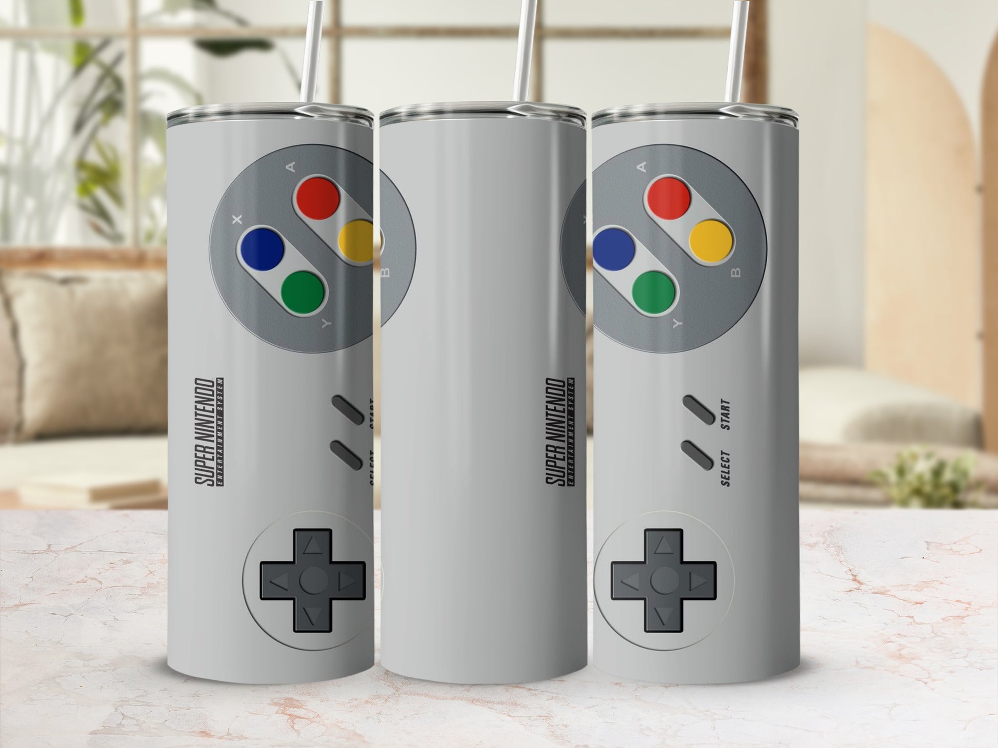 Super Nintendo Controller Gaming Drink Tumbler product type