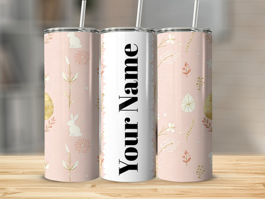 Personalized Easter Bunny Eggs Custom Tumbler