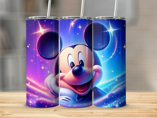 Colorful Mickey Mouse Tumbler with Stars and Glow