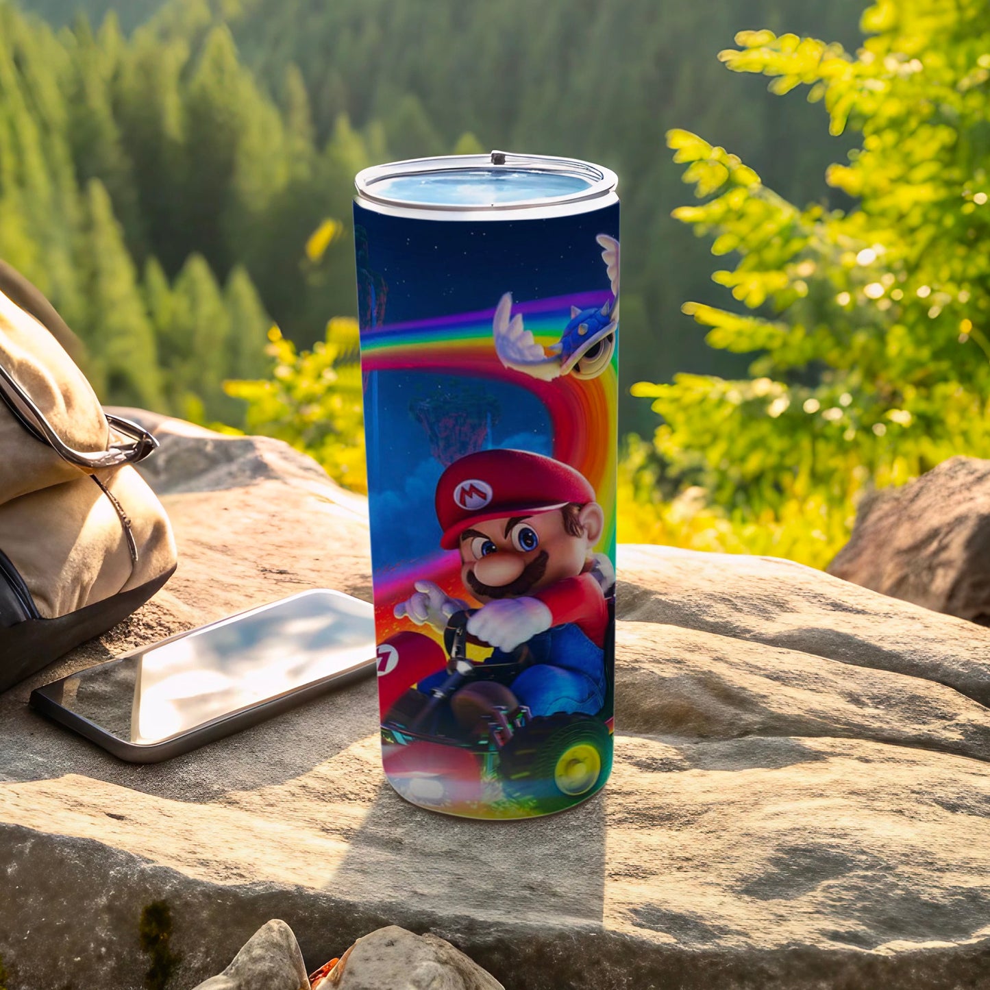 Colorful Mario Kart Design Insulated Travel Tumbler
