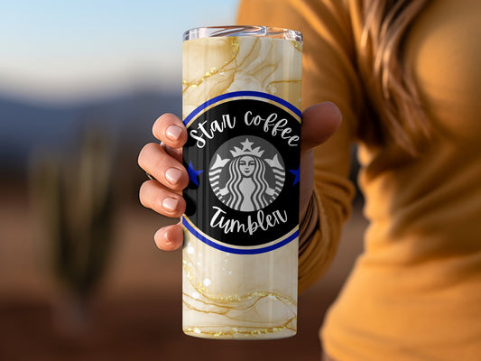 Star Coffee Tumbler Perfect for Hot and Cold Drinks