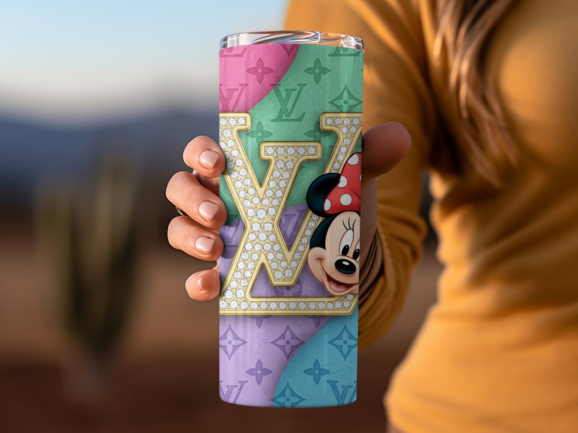 Colorful Designer Inspired Mickey Mouse Tumbler Cup