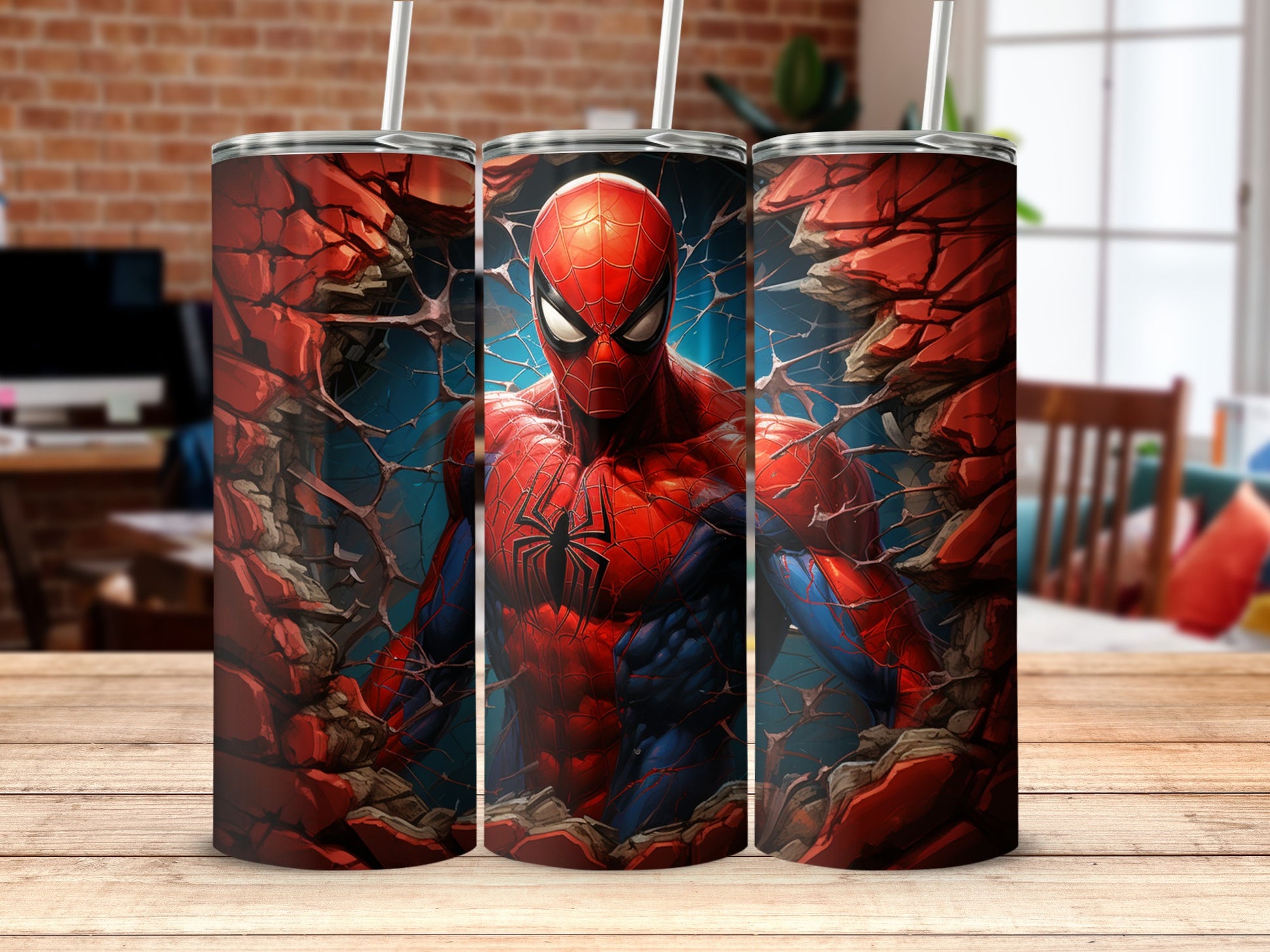 Spider-Man Breaking Through Wall Tumbler Product