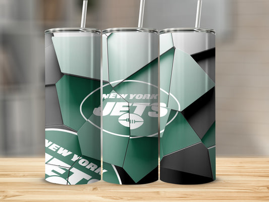 New York Jets Football Team Logo Abstract Art Tumblers