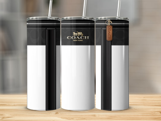 Coach New York Luxury Tumbler with Straw Lid