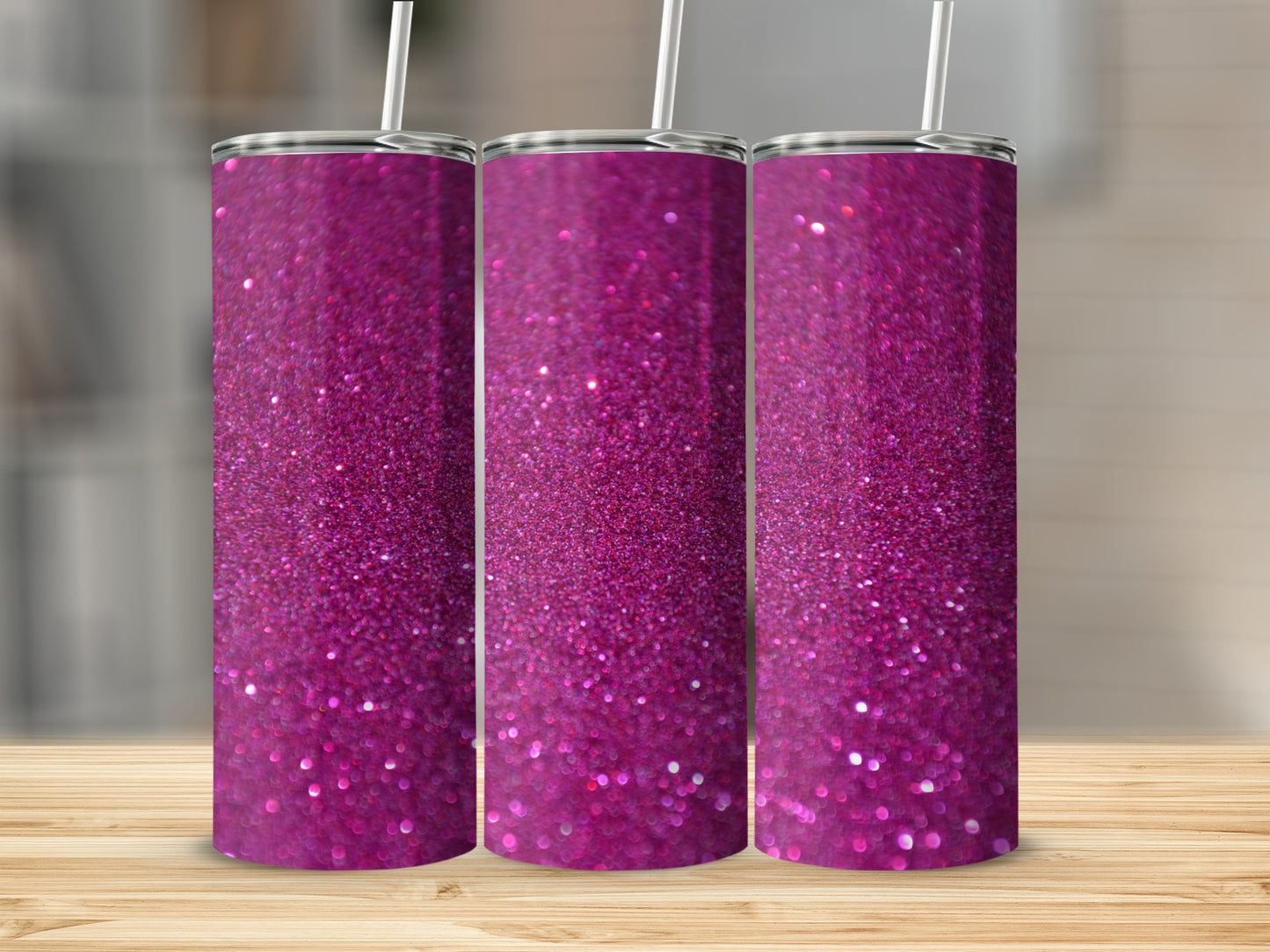 Glitter Sparkle Pink Tumbler Eye-catching Drinkware