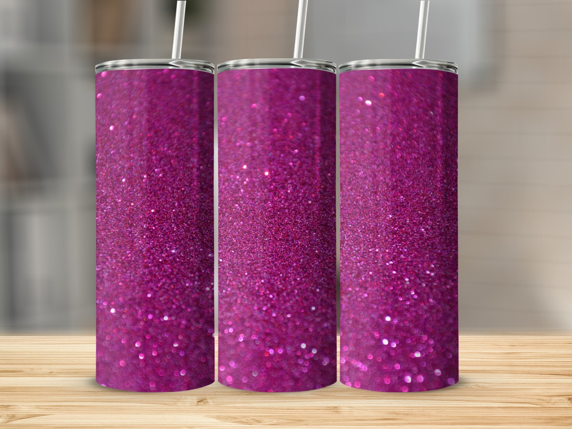Glitter Sparkle Pink Tumbler Eye-catching Drinkware