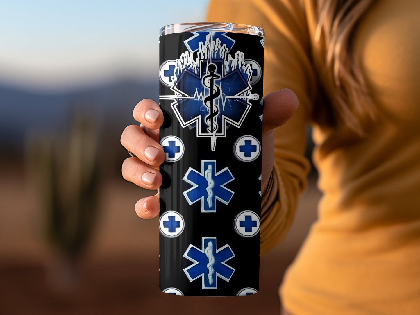 Medical Emergency Star of Life Insulated Travel Mug