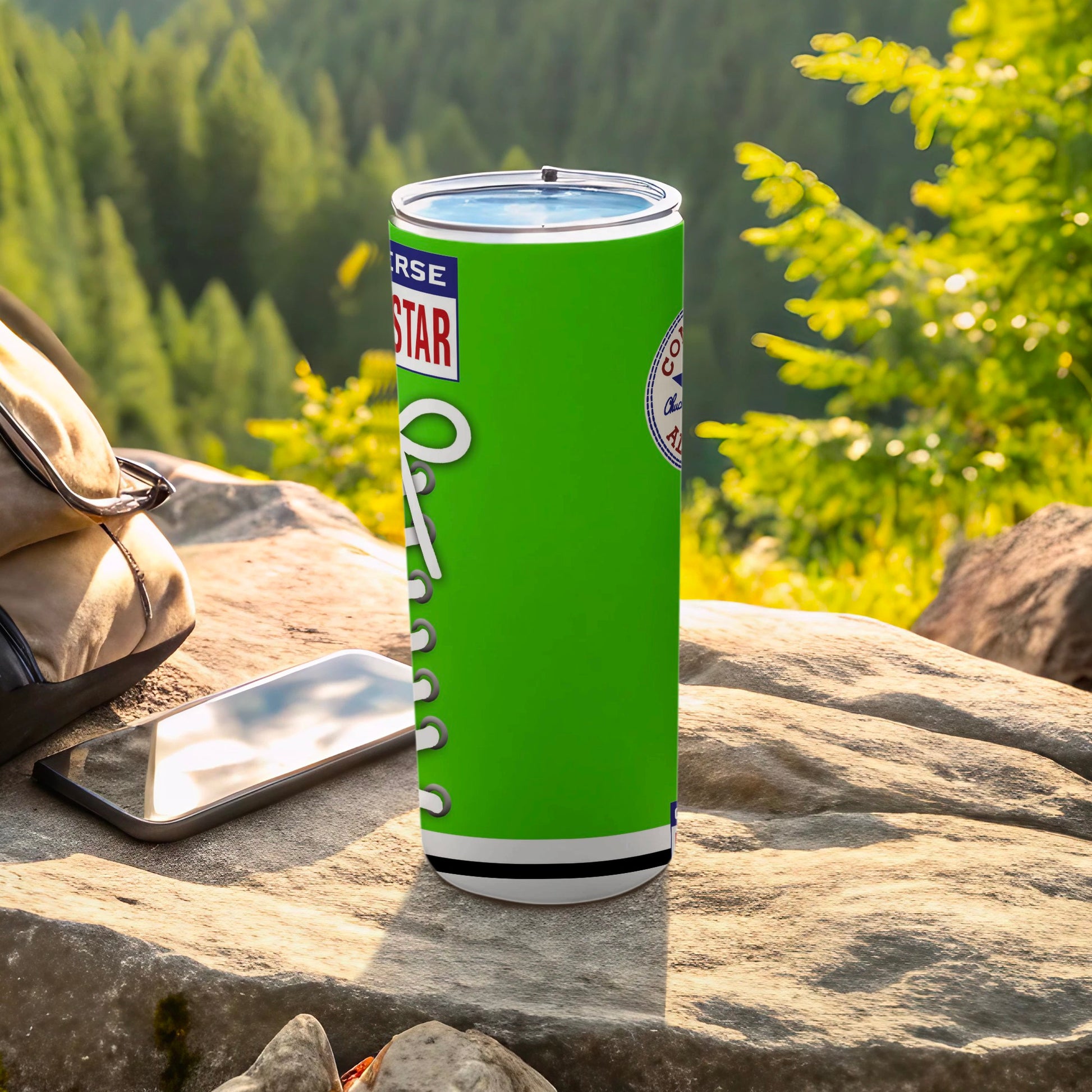 Green Converse All Star Shoe Design Tumbler product type