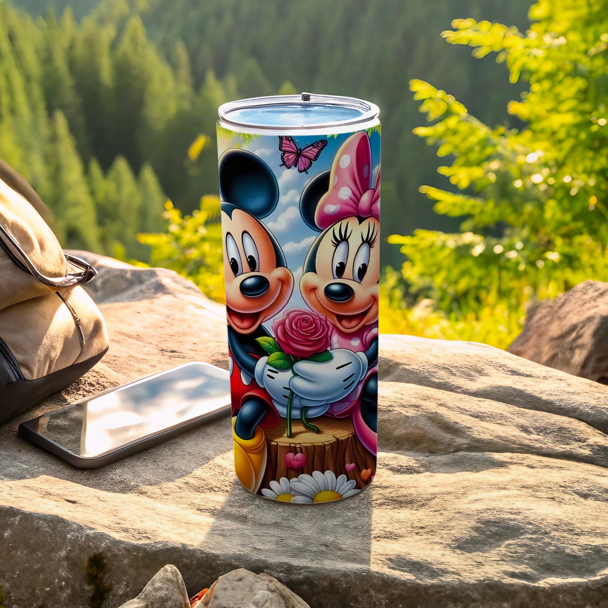 Mickey and Minnie Mouse Outdoor Travel Tumbler