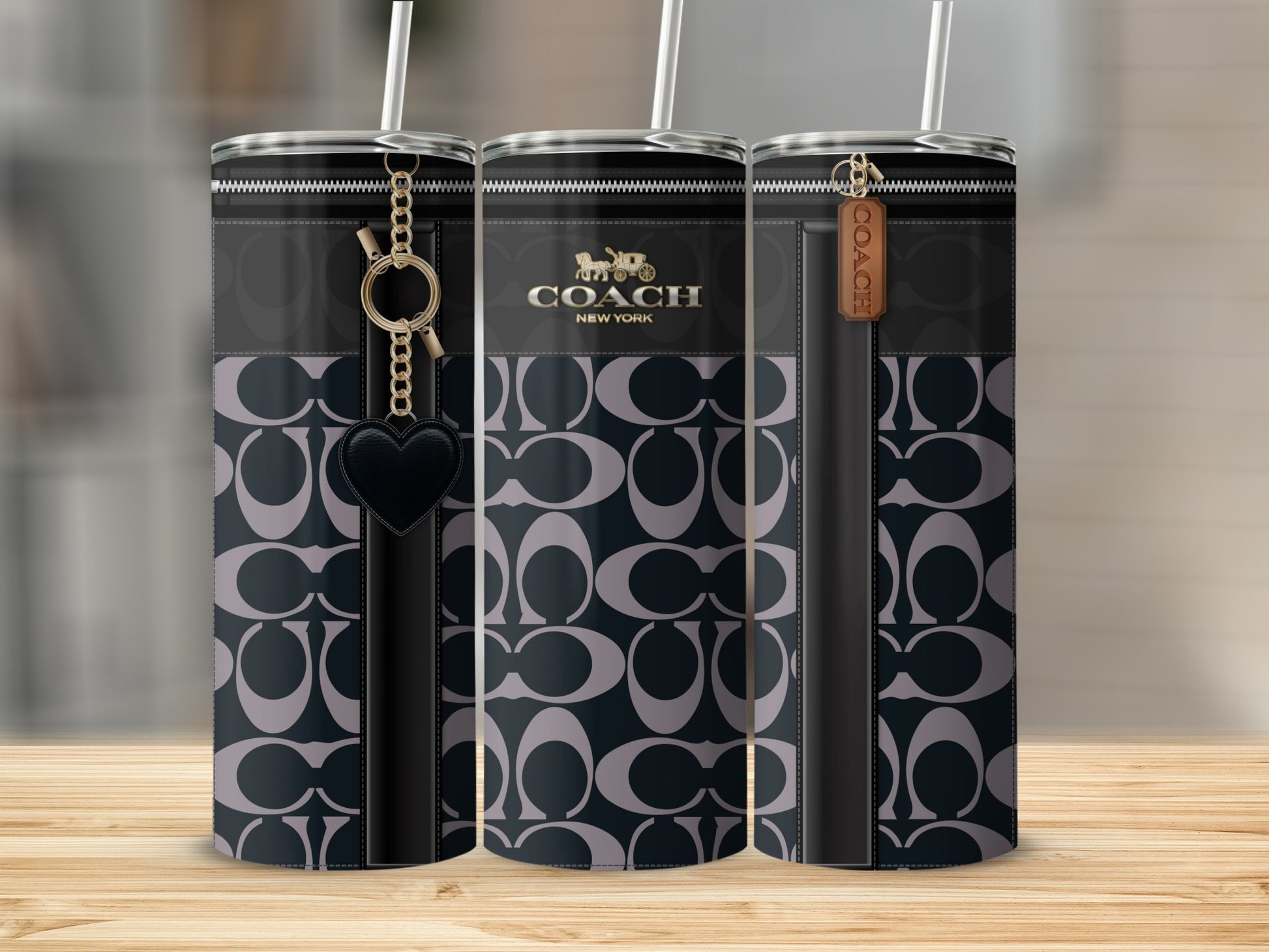 Coach New York Monogram Insulated Tumbler Flask