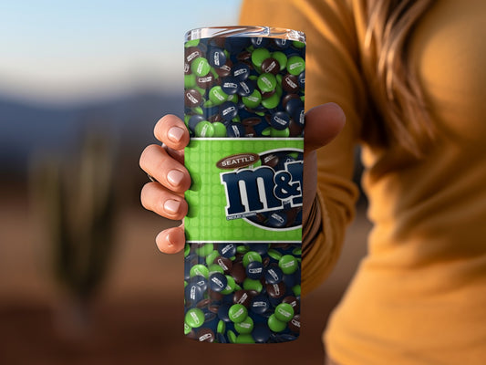 Seattle M&Ms Seahawks Winning Size Design Art Tumblers