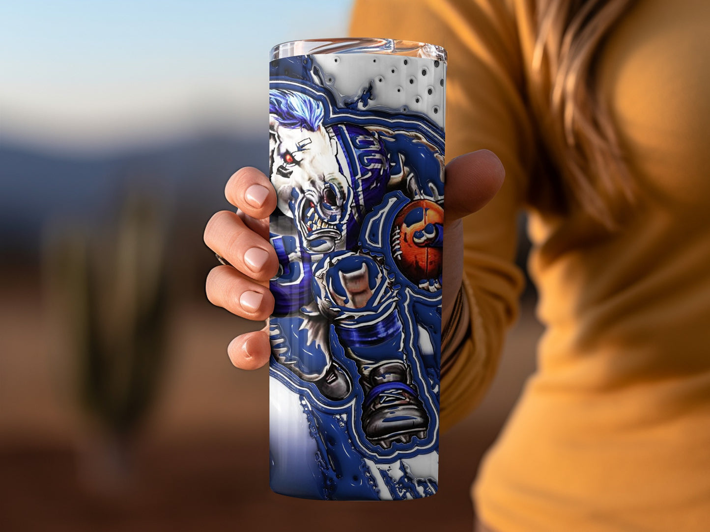 Indianapolis Colts Horse Logo For Football Fans Tumblers