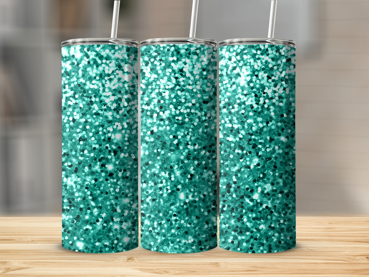 Sparkling Green Tumbler for a Refreshing Drink Experience