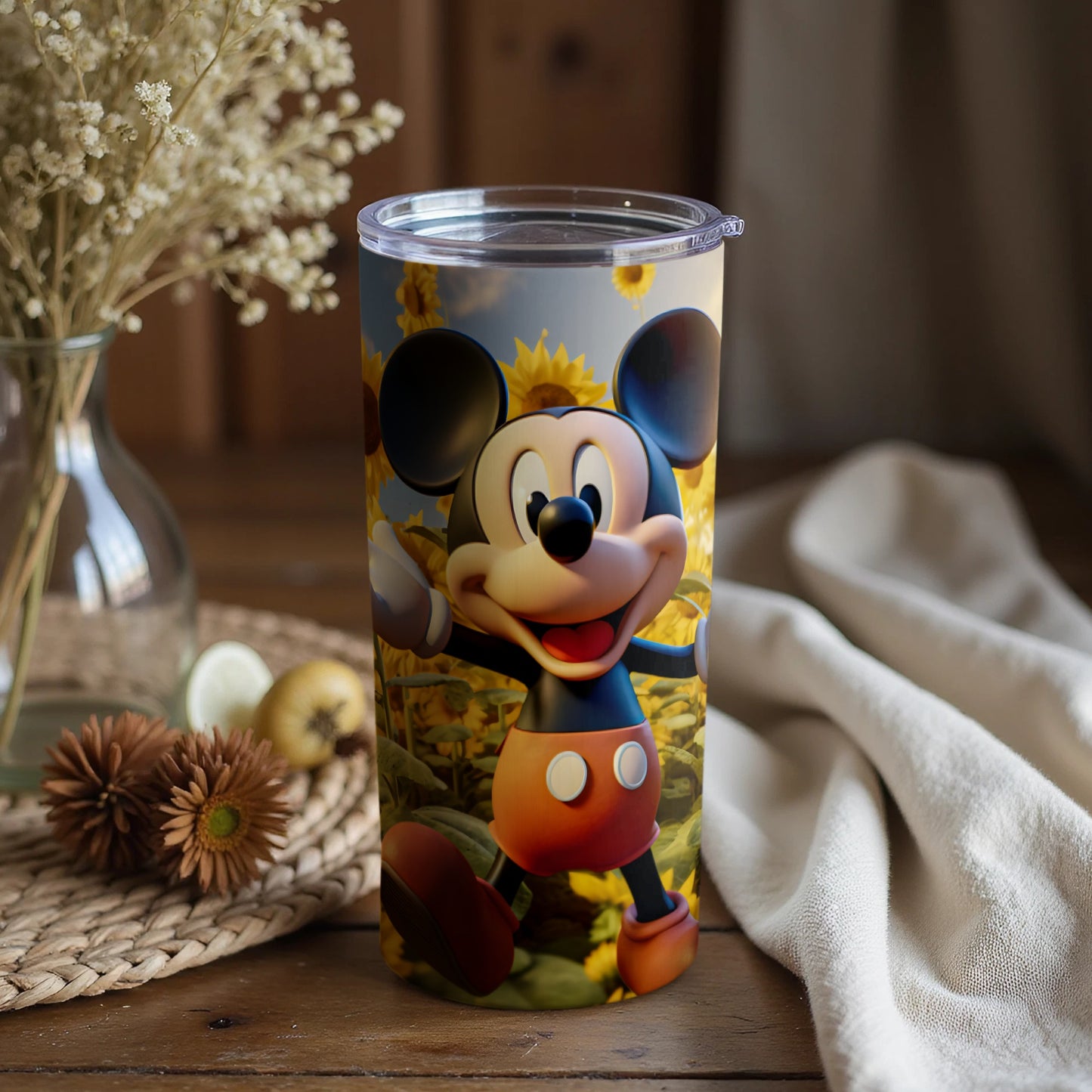 Cheerful Cartoon Character Insulated Drink Tumbler