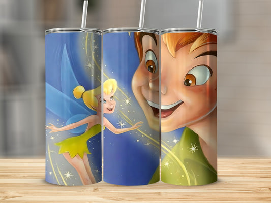 Peter Pan and Tinker Bell Magic Stainless Steel Tumblers