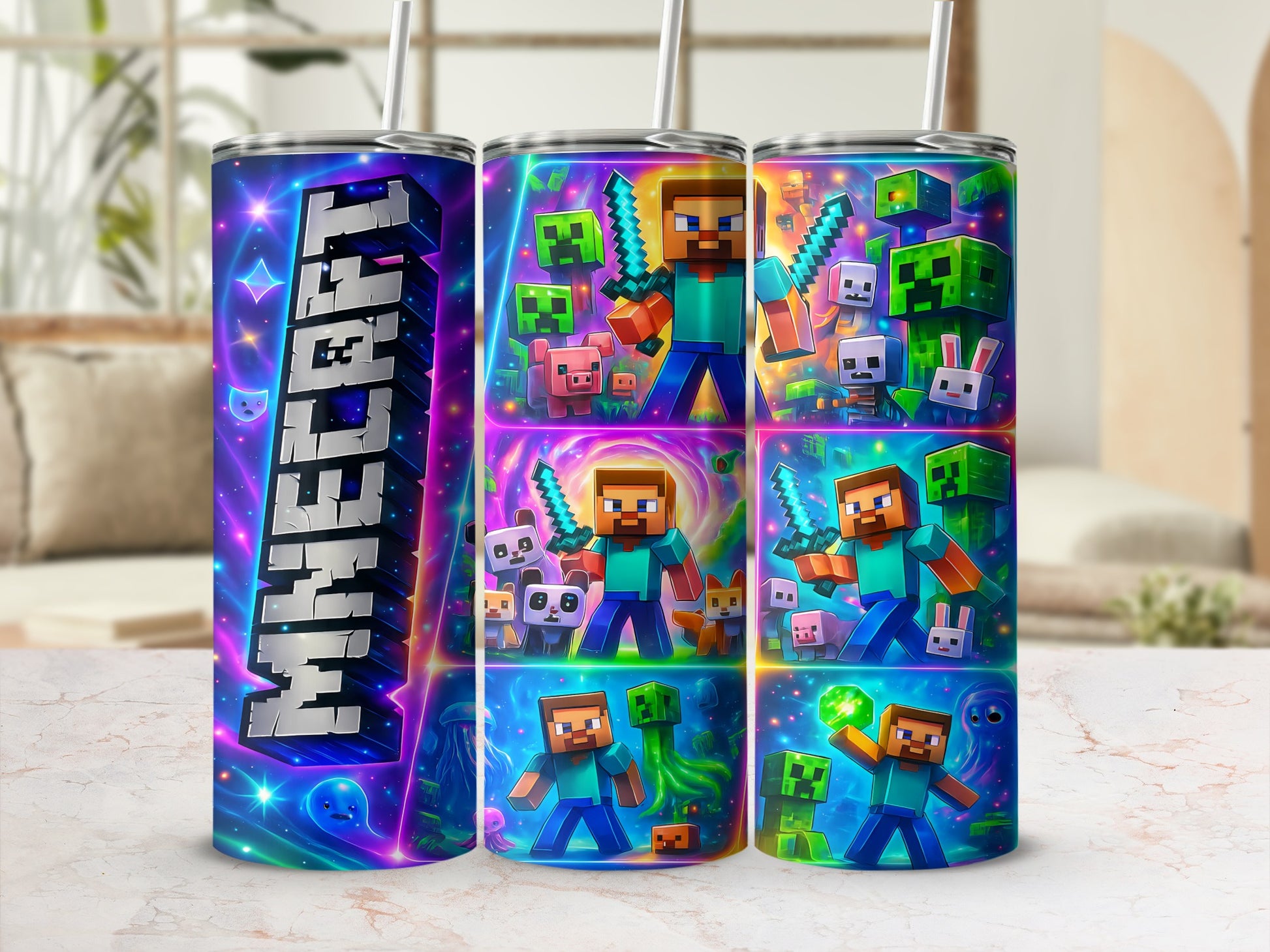 Minecraft Video Game Character Artwork Tumbler