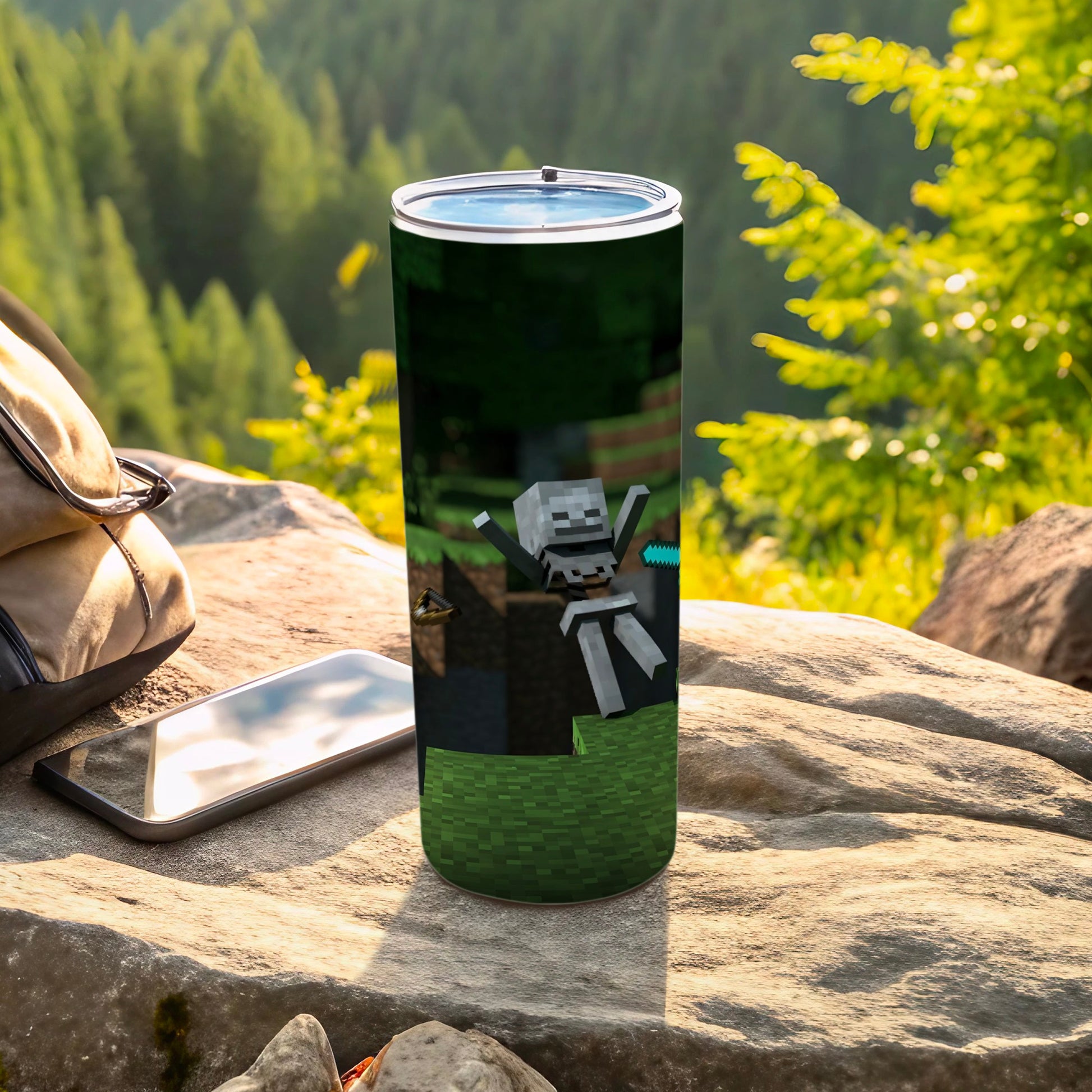 Skeleton Adventure Graphic Travel Tumbler