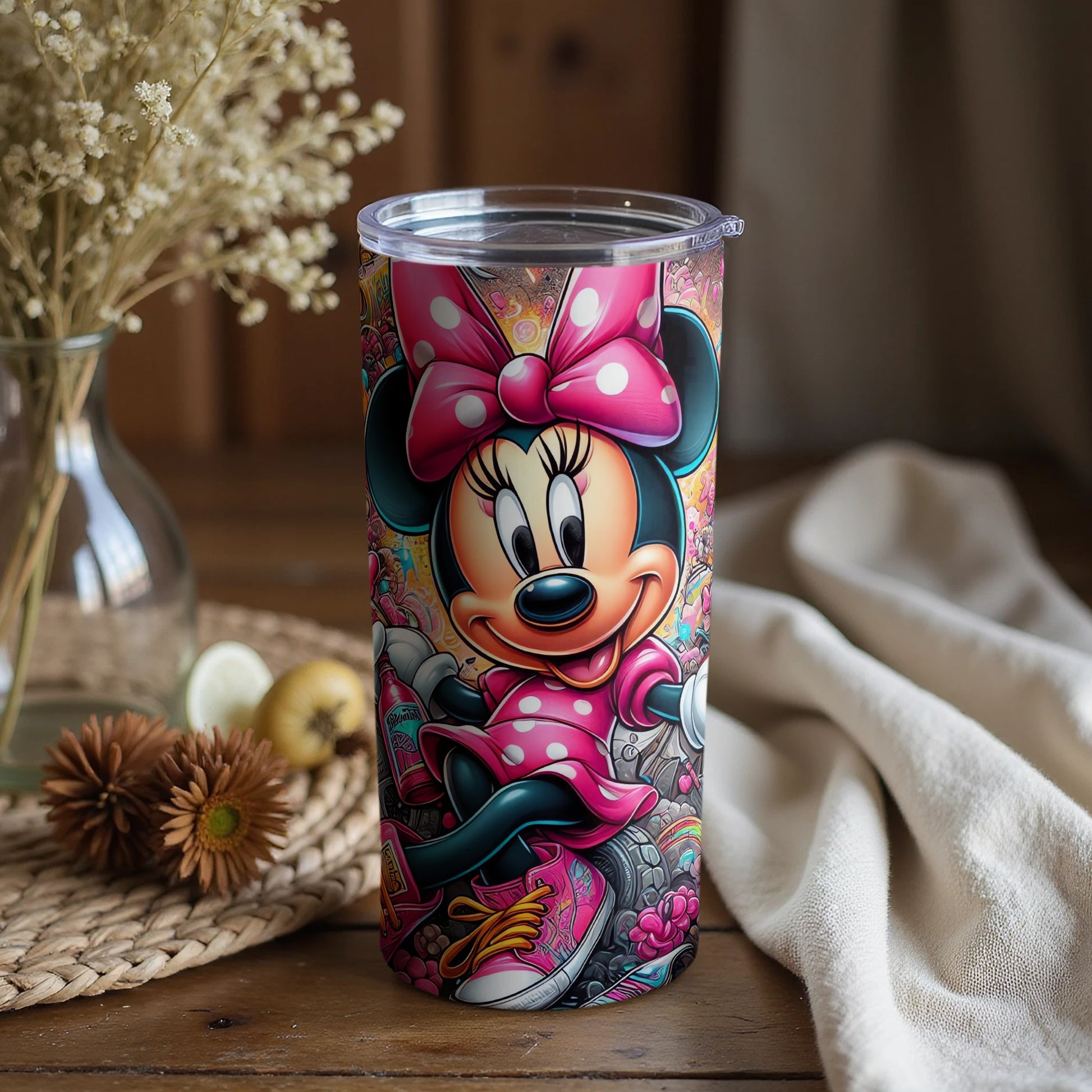 Cute Cartoon Character Design Colorful Tumbler