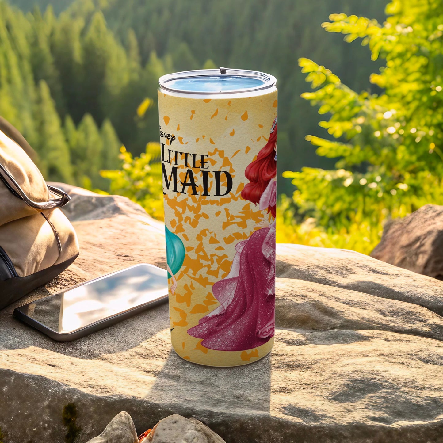 Disney Little Mermaid Themed Travel Tumbler