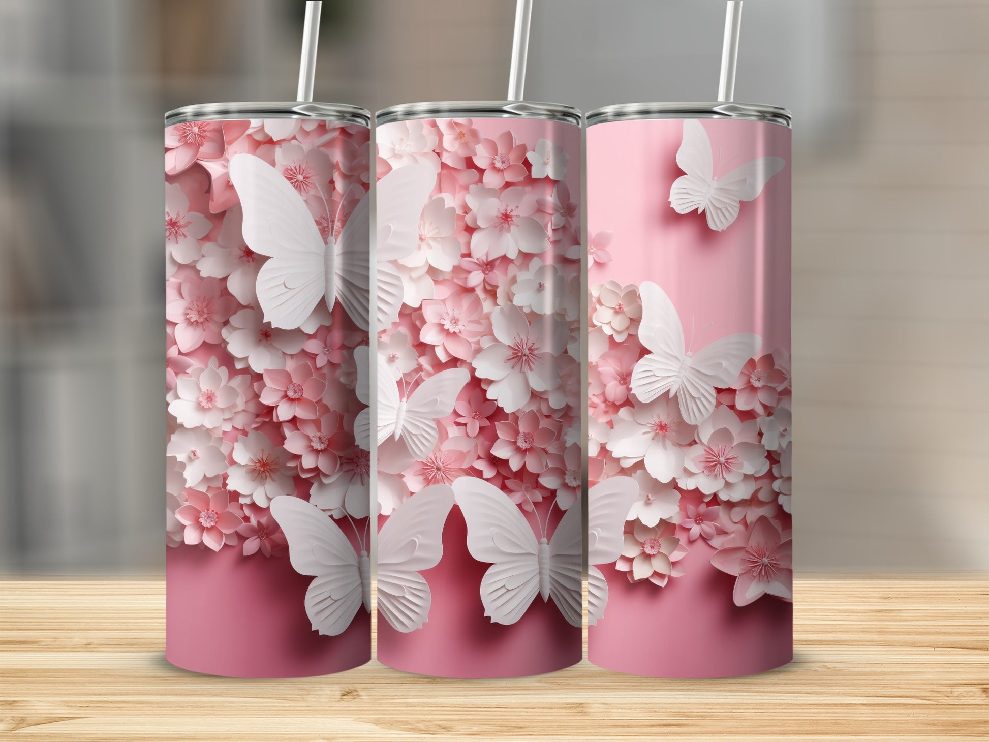 Pink White Papercut Flowers Butterflies Design Tumbler product type
pink tumbler
butterfly design
floral tumbler
white butterflies
papercut art
flower pattern
spring aesthetic
summer drinkware
cute tumbler
trendy design
nature inspired
garden theme
sakura flowers
cherry blossom
pink aesthetic
women gift
hydration mug
unique tumbler
pretty design
artistic tumbler