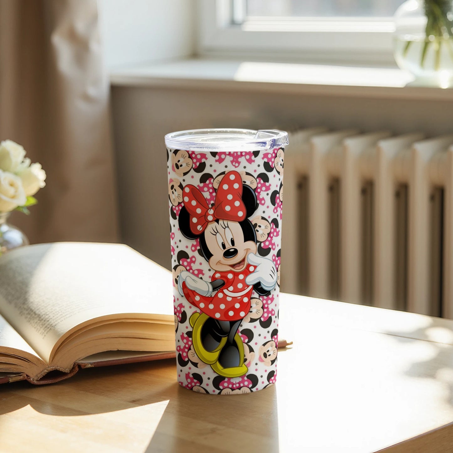 Disney Minnie Mouse Tumbler with Classic Red Bow