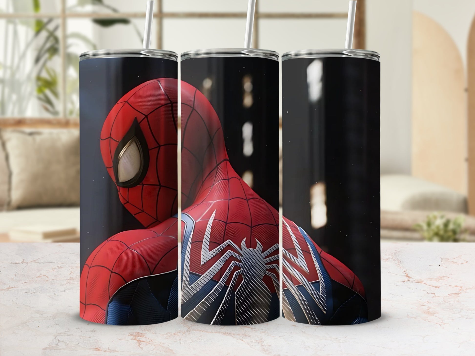 Spider-Man Inspired Stainless Steel Insulated Tumbler