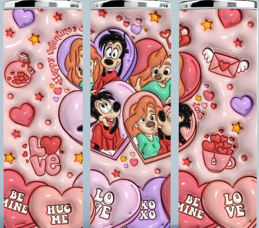 Goofy Valentine tumbler
